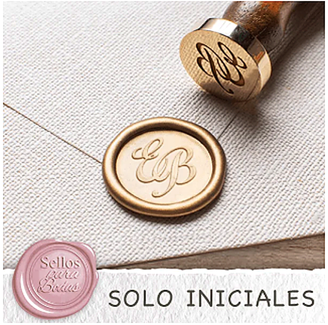 Sello con solo iniciales